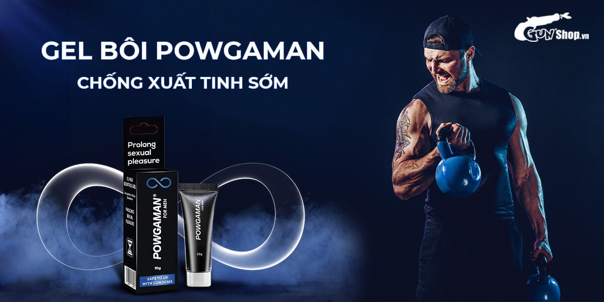 Phân phối Gel bôi trơn Powgaman chống xuất tinh sớm kéo dài thời gian - Chai 10gr loại tốt