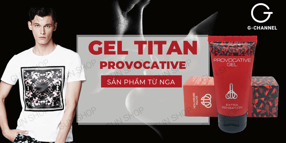 Shop bán Gel Titan Provocative chính hãng đỏ tăng kích thước dương vật cho Nam 50ml hàng mới về