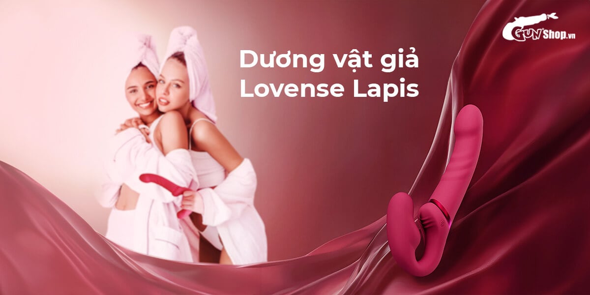 Bỏ sỉ Dương vật giả 2 đầu Lovense Lapis dành cho les điều khiển qua app loại tốt