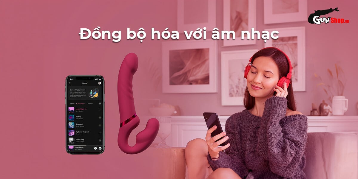 Kho sỉ Dương vật giả 2 đầu Lovense Lapis dành cho les điều khiển qua app mới nhất