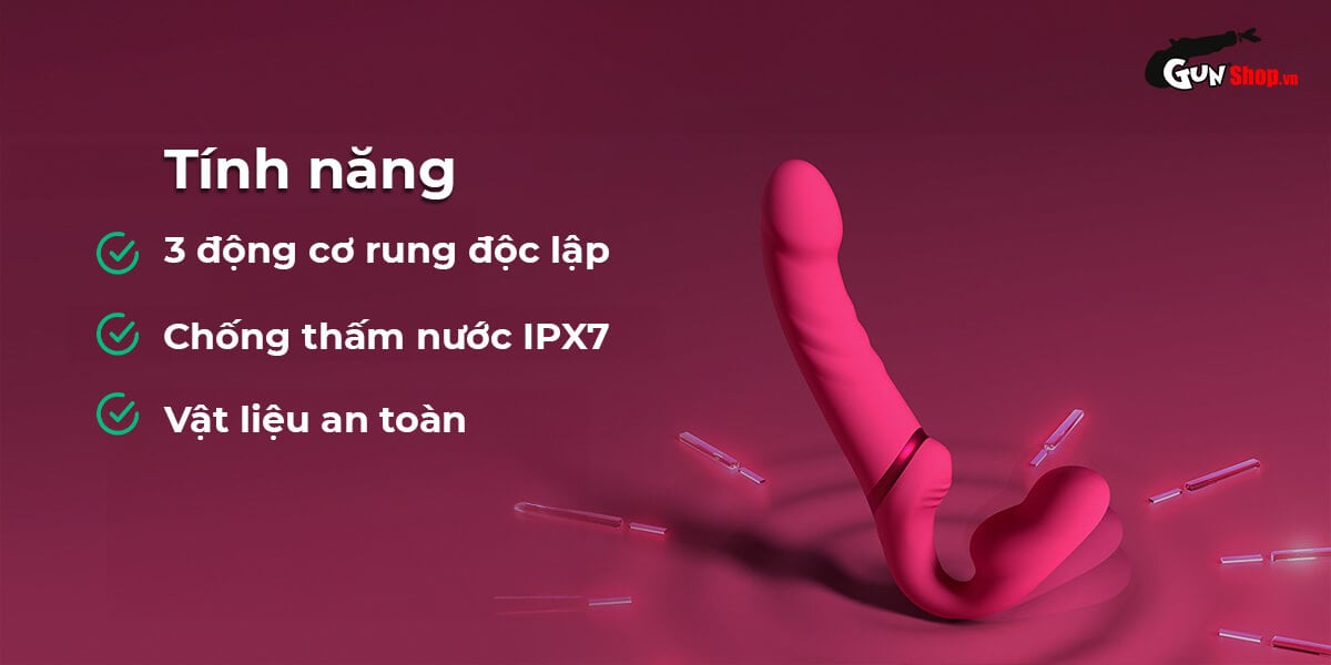 Mua Dương vật giả 2 đầu Lovense Lapis dành cho les điều khiển qua app hàng mới về