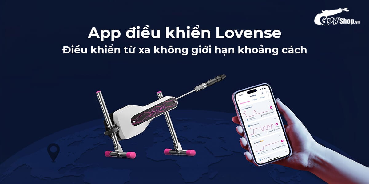 Cửa hàng bán Máy rung làm tình tự động Lovense Sex Machine Mini điều khiển qua app hàng mới về