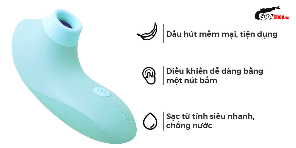 Shop bán Máy massage điểm G Svakom Pulse Lite Neo bú hút điều khiển qua app bluetooth hàng xách tay