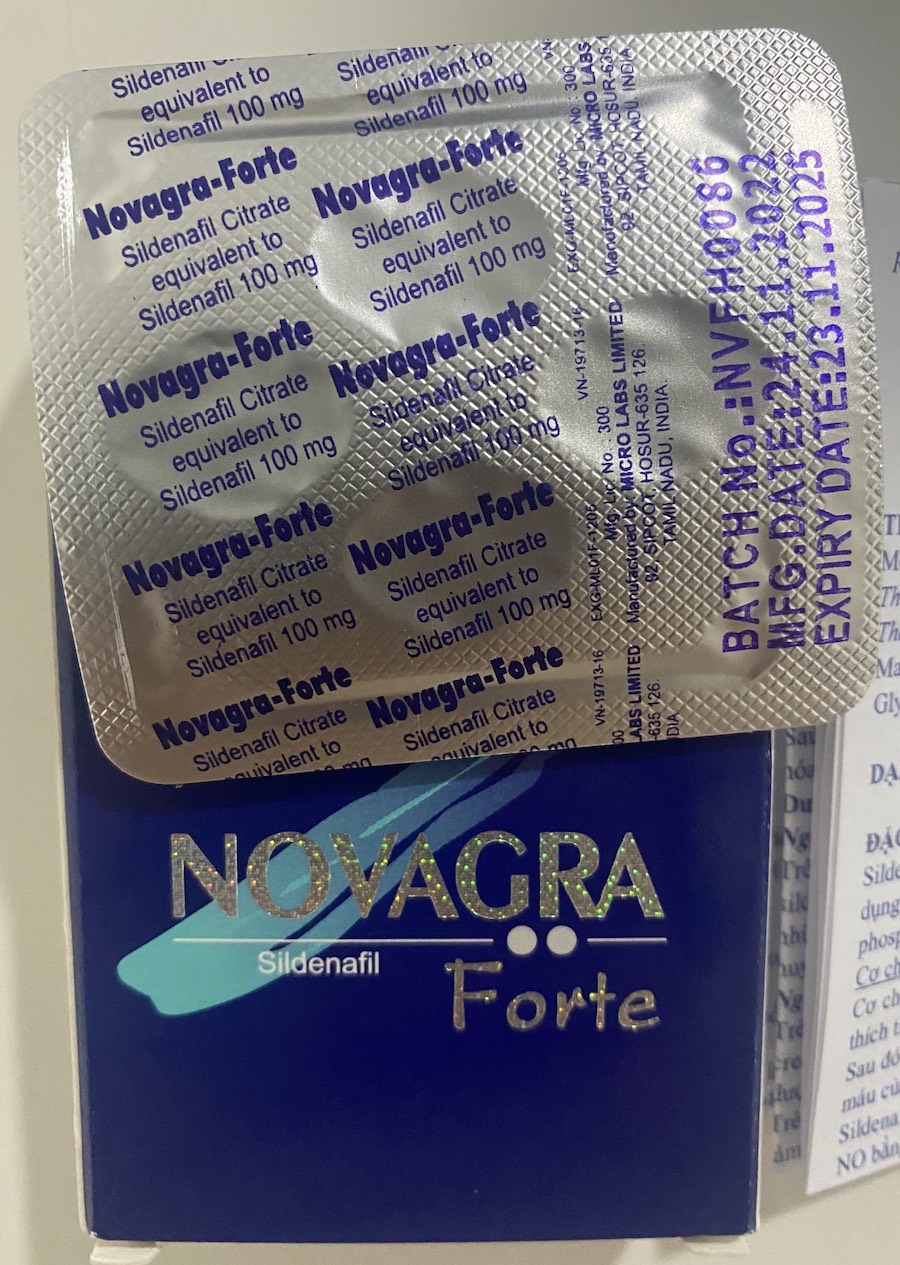  Sỉ Thuốc Novagra Forte 100mg cương dương Ấn Độ chống xuất tinh sớm tăng sinh lý chính hãng