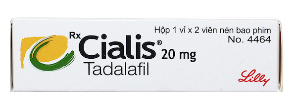 Thuốc cường dương Cialis 20mg chính hãng hộp 4 viên tăng sinh lý nam giới