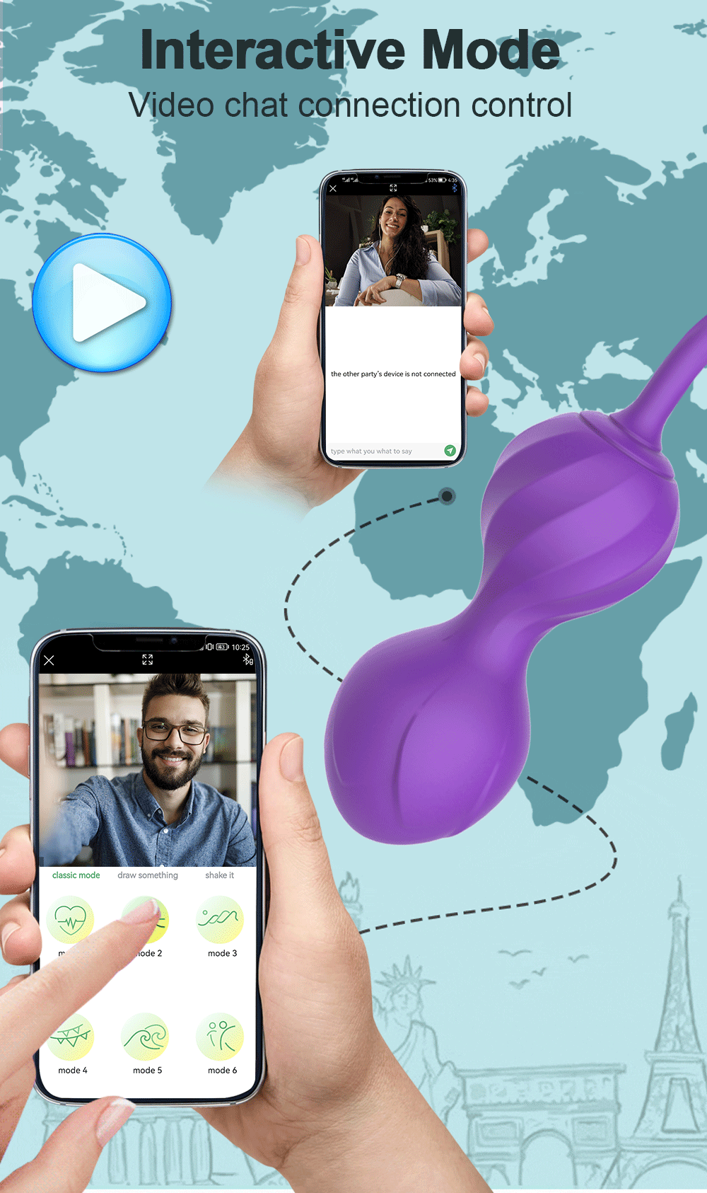 Bỏ sỉ Trứng rung hồ lô Jiuuy điều khiển qua app bluetooth bóng tập se khít âm đạo giá rẻ