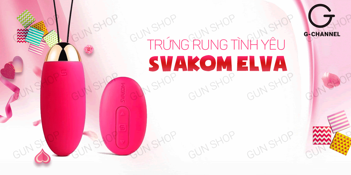  Bảng giá Trứng rung điều khiển từ xa nhiều chế độ rung mạnh sạc điện - Svacom Elva hàng xách tay