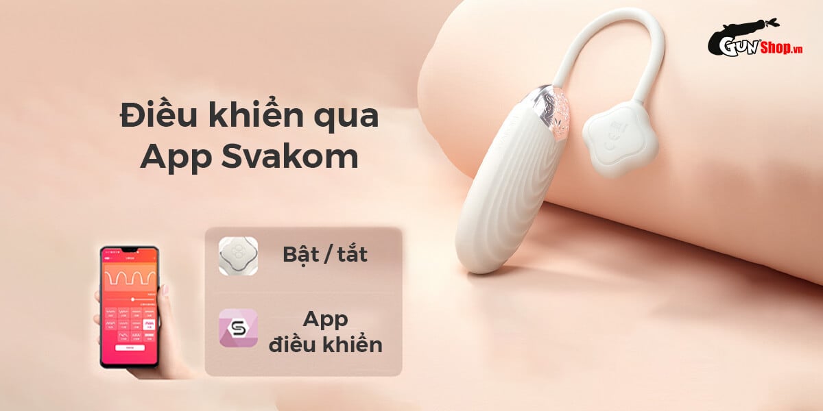 Nơi bán Trứng rung cao cấp Svakom Aravinda kết nối bluetooth điều khiển qua app loại tốt