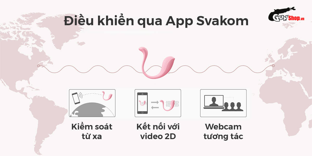 Phân phối Trứng rung tình yêu Svakom Phoenix Neo điều khiển qua app chính hãng