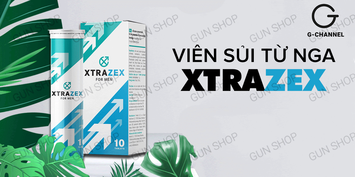  Sỉ Viên sủi hỗ trợ cương dương tăng cường sinh lý Xtrazex - Hộp 10 viên giá tốt