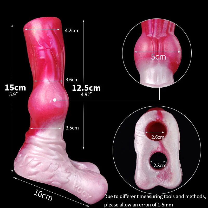 Thông tin Bao cao su đôn dên Yocy hình bàn chân thú tăng kích thước dương vật 5cm chính hãng